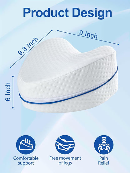 Ergonomic Lumbar Knee Pillow for Side Sleepers