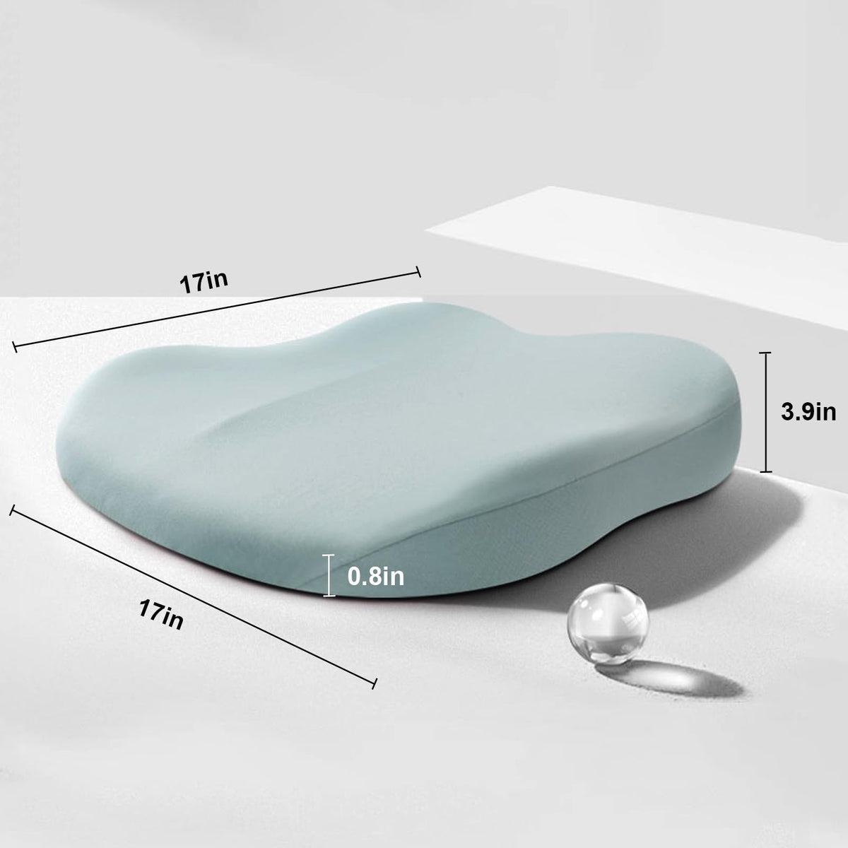 Ergonomic Memory Foam Car Seat Booster Cushion