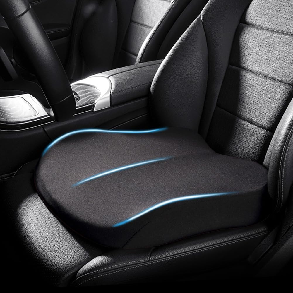 Ergonomic Memory Foam Car Seat Booster Cushion