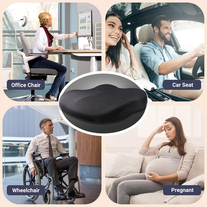 Ergonomic Memory Foam Car Seat Booster Cushion