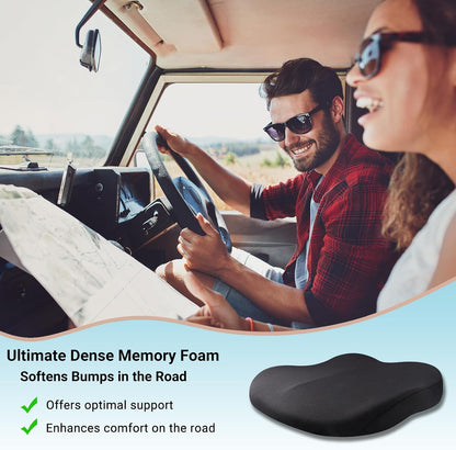 Ergonomic Memory Foam Car Seat Booster Cushion