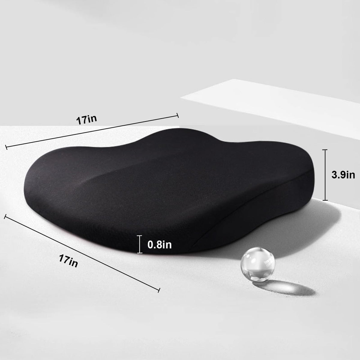 Ergonomic Memory Foam Car Seat Booster Cushion