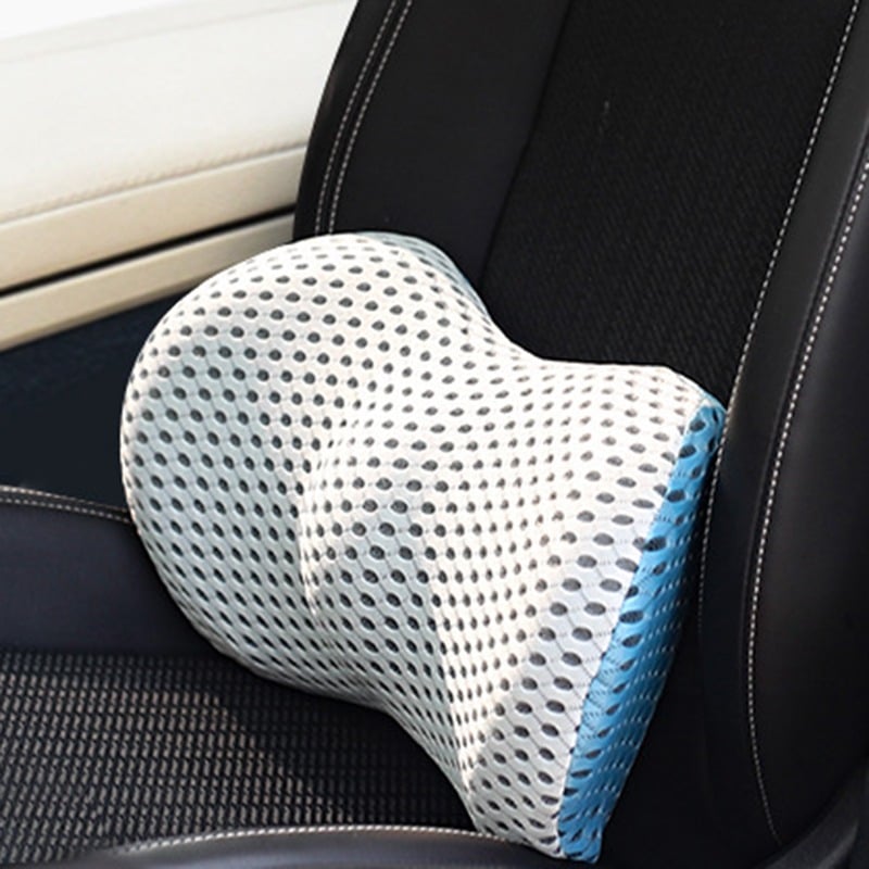 Ergonomic Memory Foam Lumbar Support Cushion for Office Chair and Car Seat