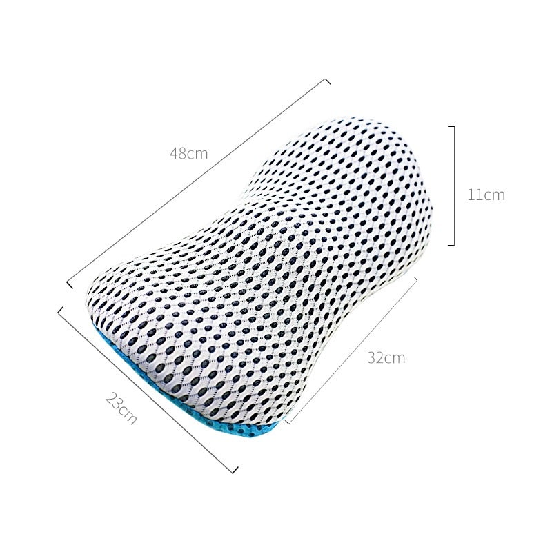 Ergonomic Memory Foam Lumbar Support Cushion for Office Chair and Car Seat