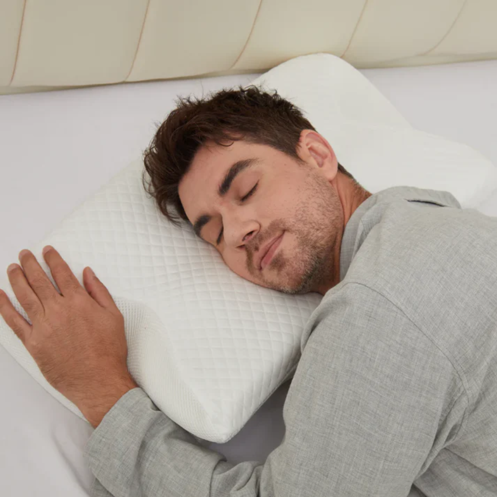 Ergonomic Memory Foam Pillow for Better Breathing and Sleep Support