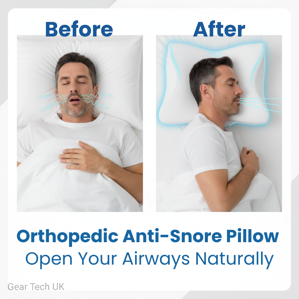 Ergonomic Memory Foam Pillow for Better Breathing and Sleep Support