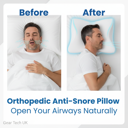 Ergonomic Memory Foam Pillow for Better Breathing and Sleep Support
