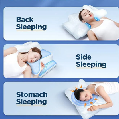 Ergonomic Memory Foam Pillow for Better Breathing and Sleep Support
