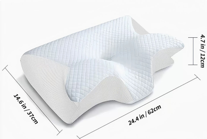Ergonomic Memory Foam Pillow for Better Breathing and Sleep Support