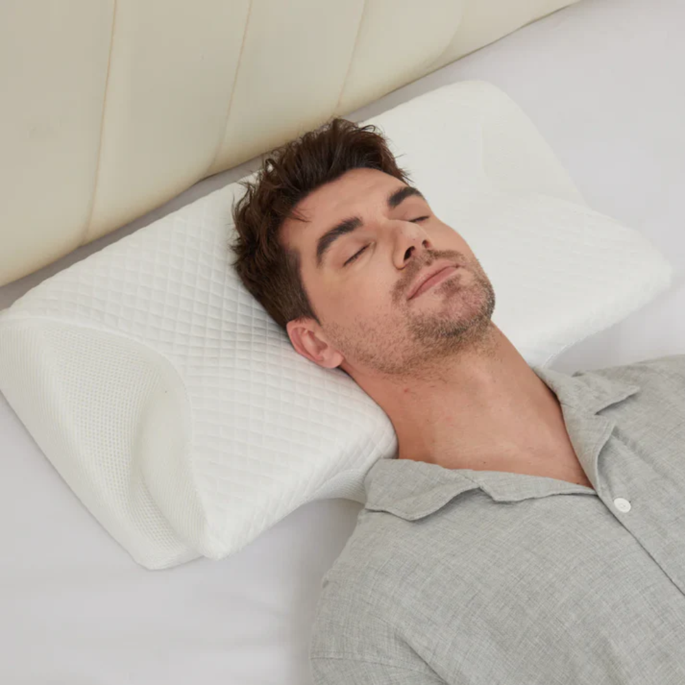 Ergonomic Memory Foam Pillow for Better Breathing and Sleep Support