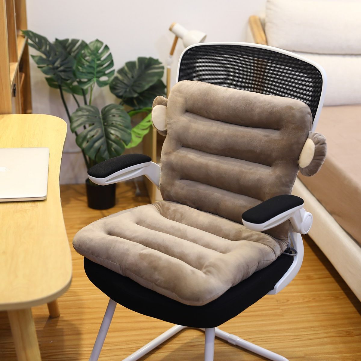 Ergonomic Memory Foam Seat Cushion for Back and Tailbone Support