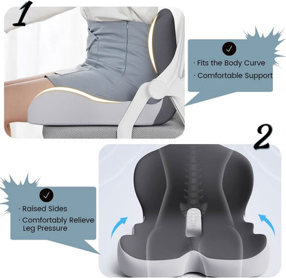 Ergonomic Memory Foam Seat Cushion for Office Chair