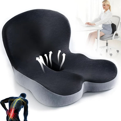 Ergonomic Memory Foam Seat Cushion for Office Chair