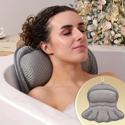 Ergonomic Mesh Bath Pillow Spa Cushion