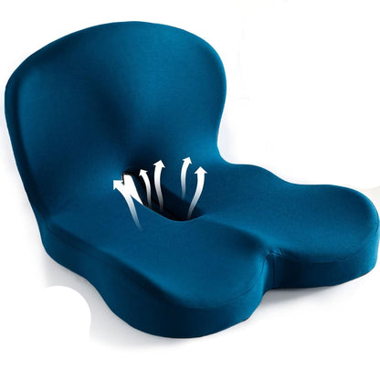 Ergonomic Seat Cushion with Lumbar Back Support