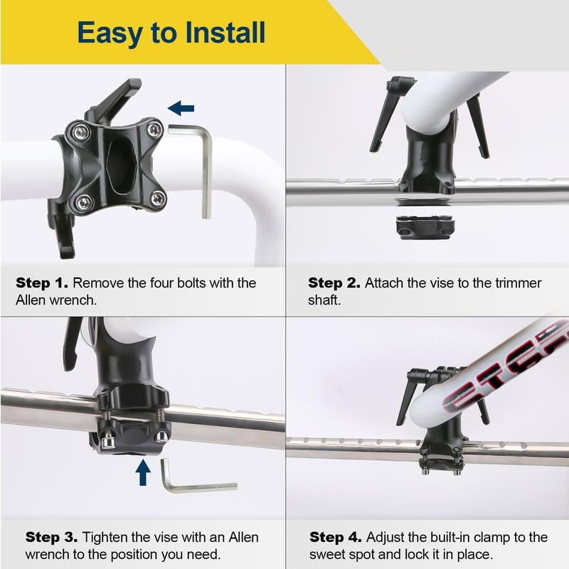 Ergonomic String Trimmer Handle Extension Adjustable Grip
