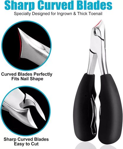 Ergonomic Toenail Clipper for Thick Nails and Easy Precision Trimming