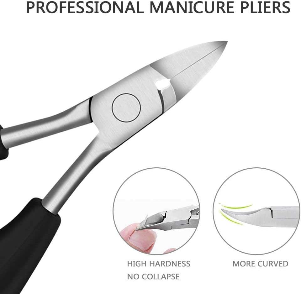 Ergonomic Toenail Clipper for Thick Nails and Easy Precision Trimming
