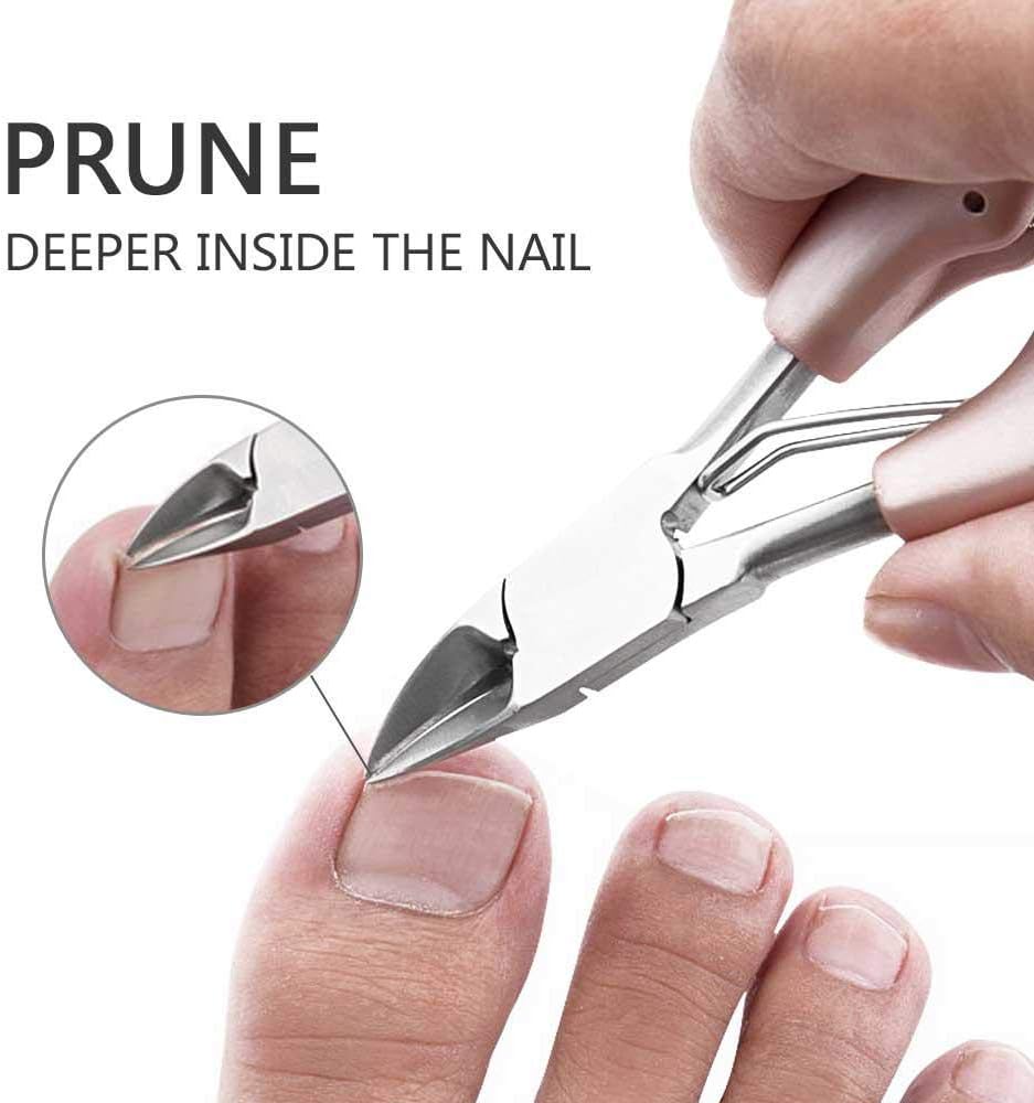 Ergonomic Toenail Clipper for Thick Nails and Easy Precision Trimming