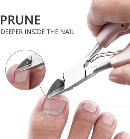 Ergonomic Toenail Clipper for Thick Nails and Easy Precision Trimming