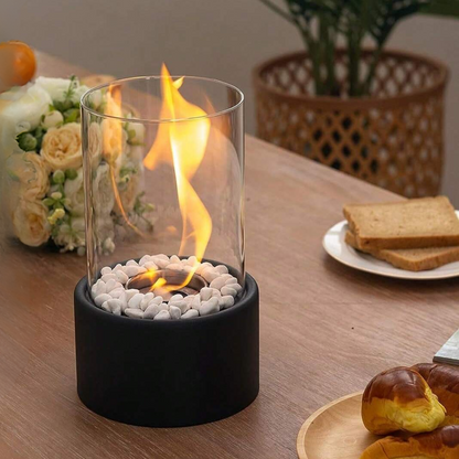 Eternal Flame Oil Lamp with Glass Cylinder