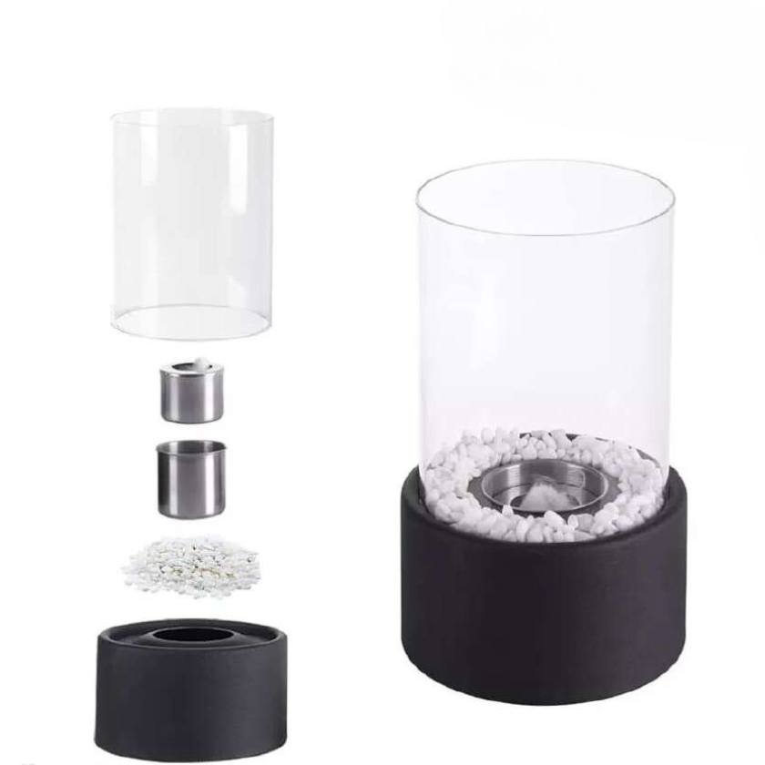 Eternal Flame Oil Lamp with Glass Cylinder
