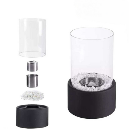 Eternal Flame Oil Lamp with Glass Cylinder