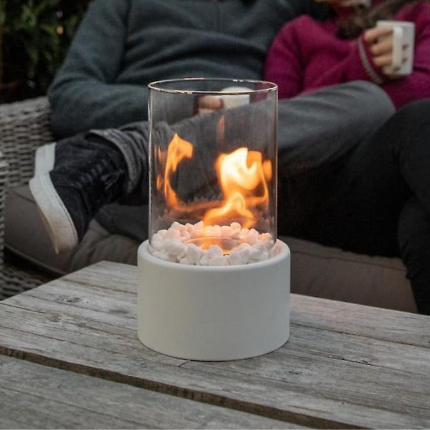 Eternal Flame Oil Lamp with Glass Cylinder