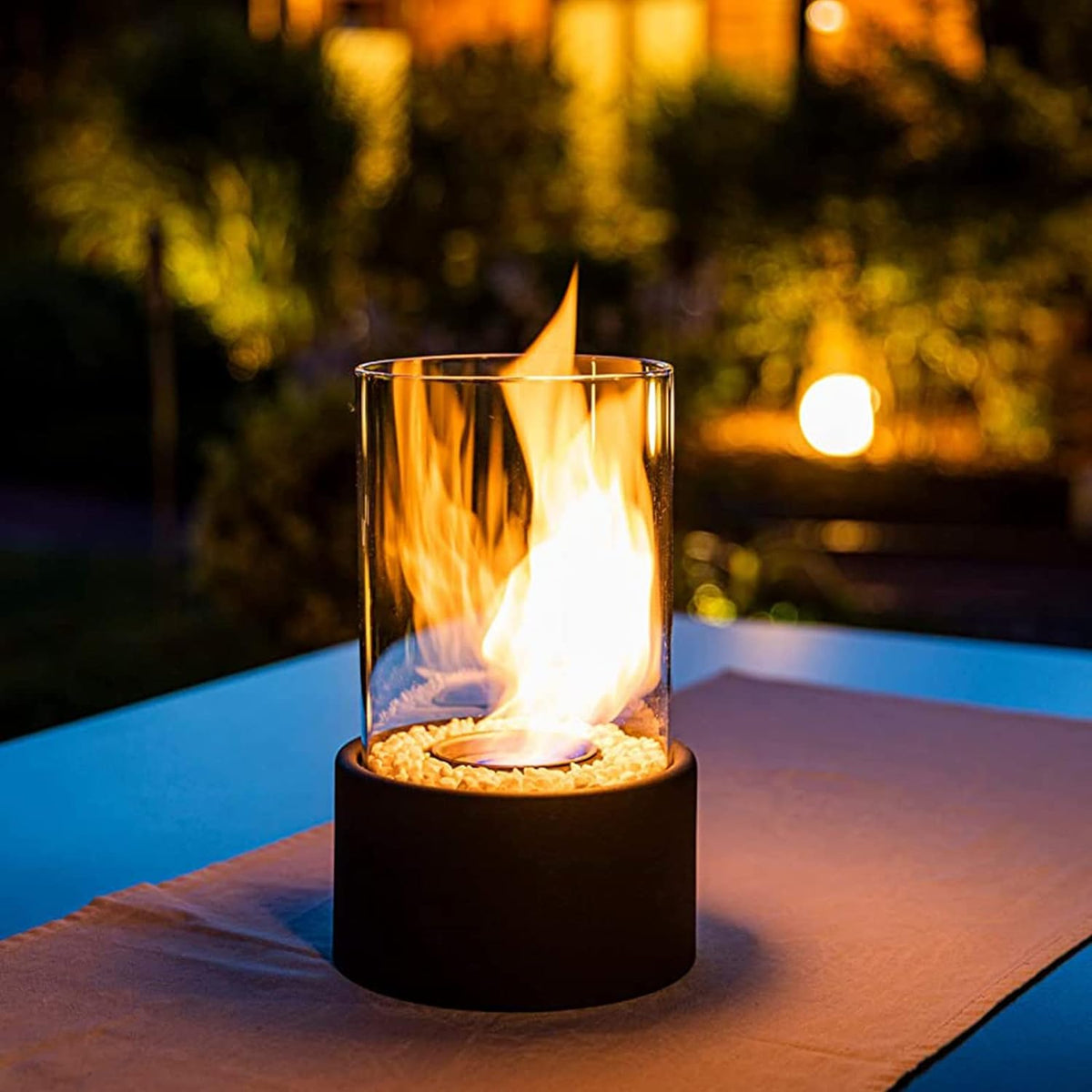 Eternal Flame Oil Lamp with Glass Cylinder