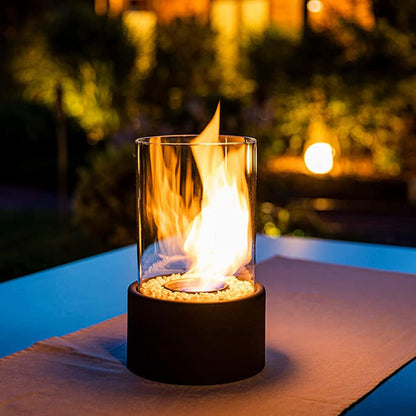 Eternal Flame Oil Lamp with Glass Cylinder