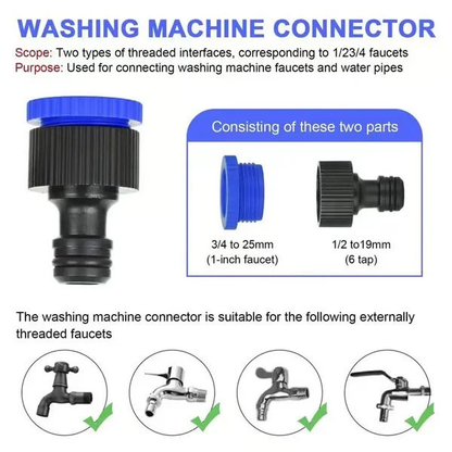 Expandable Garden Water Hose with Multi Pattern Spray Nozzle