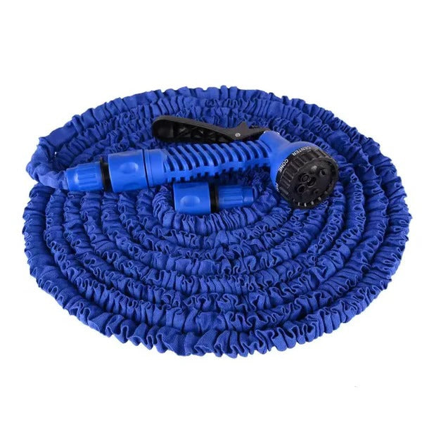 Expandable Garden Water Hose with Multi Pattern Spray Nozzle