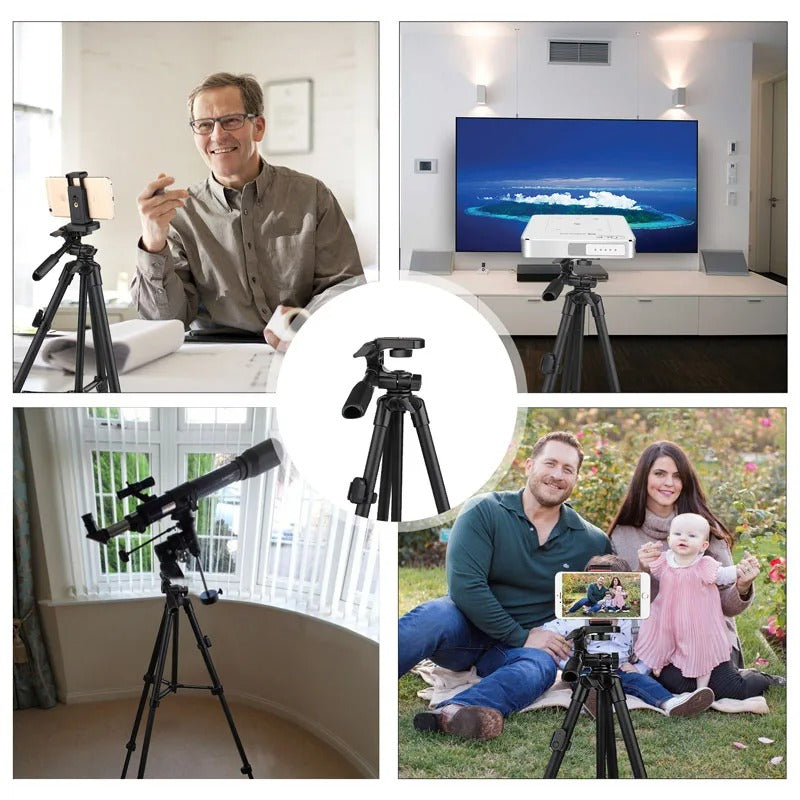 Extendable Phone Tripod Stand with Bluetooth Remote and Selfie Stick