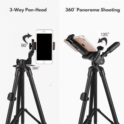 Extendable Phone Tripod Stand with Bluetooth Remote and Selfie Stick