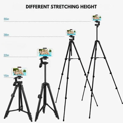 Extendable Phone Tripod Stand with Bluetooth Remote and Selfie Stick