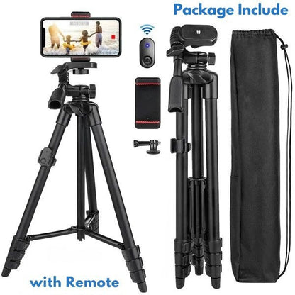 Extendable Phone Tripod Stand with Bluetooth Remote and Selfie Stick