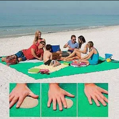 Extra Large Sand Resistant Beach Mat 200 x 200 cm Foldable Ground Sheet