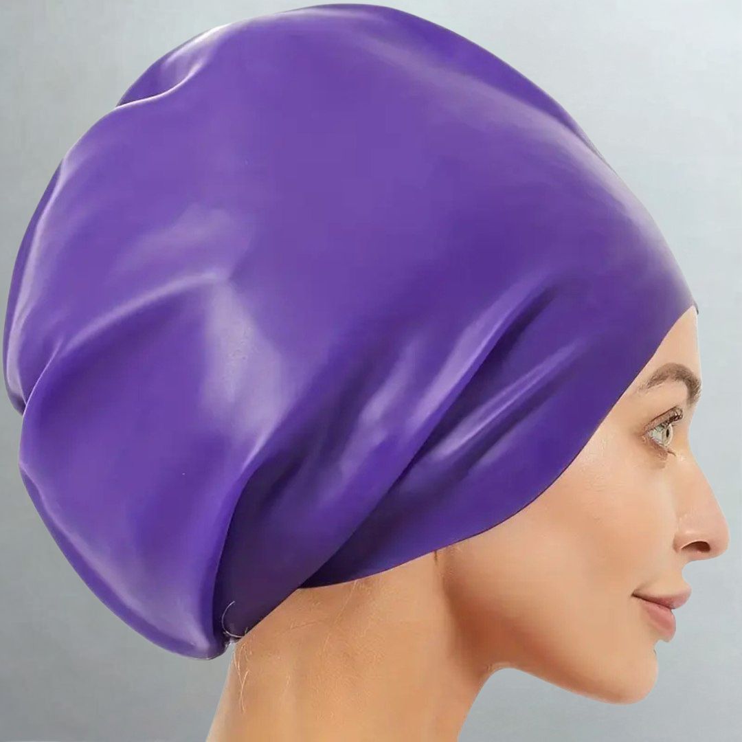 Extra Large Silicone Swim Cap for Long Thick Hair