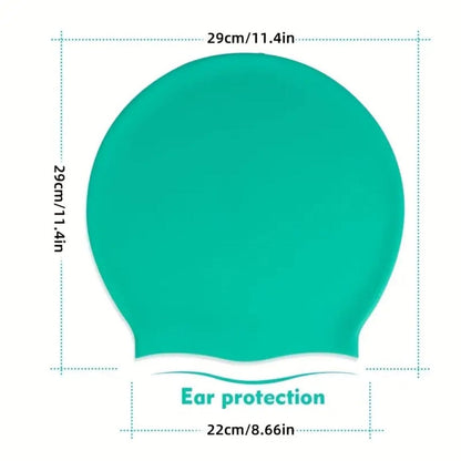 Extra Large Silicone Swim Cap for Long Thick Hair