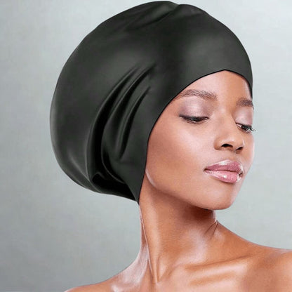 Extra Large Silicone Swim Cap for Long Thick Hair