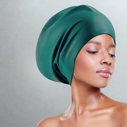 Extra Large Silicone Swim Cap for Long Thick Hair
