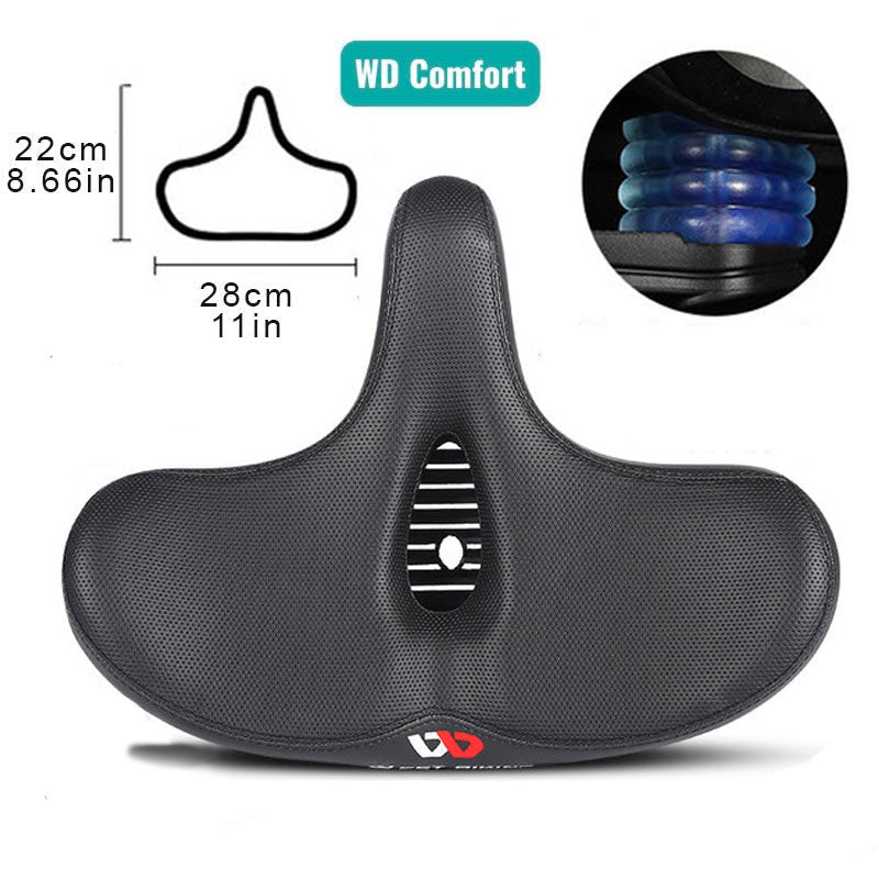 Extra Wide Ergonomic Bike Saddle with Breathable Cushion