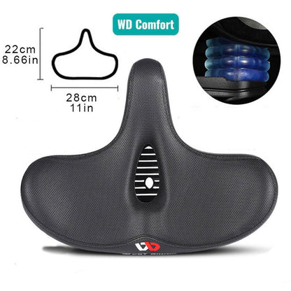 Extra Wide Ergonomic Bike Saddle with Breathable Cushion