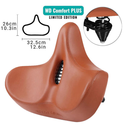 Extra Wide Ergonomic Bike Saddle with Breathable Cushion