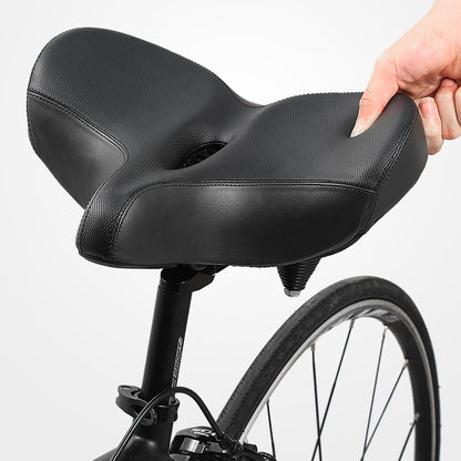 Extra Wide Ergonomic Bike Saddle with Breathable Cushion