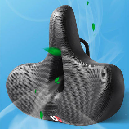 Extra Wide Ergonomic Bike Saddle with Breathable Cushion
