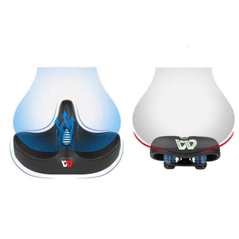 Extra Wide Ergonomic Bike Saddle with Breathable Cushion
