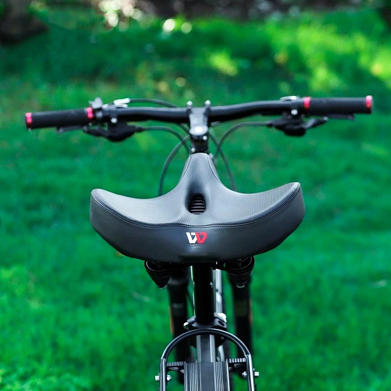 Extra Wide Ergonomic Bike Saddle with Breathable Cushion