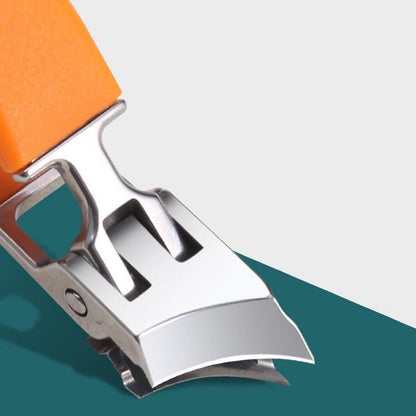 Extra Wide Stainless Steel Nail Clipper with Curved Blades