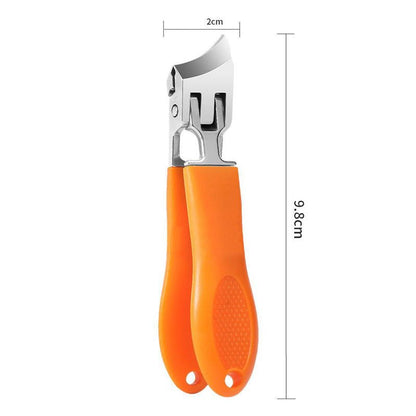 Extra Wide Stainless Steel Nail Clipper with Curved Blades